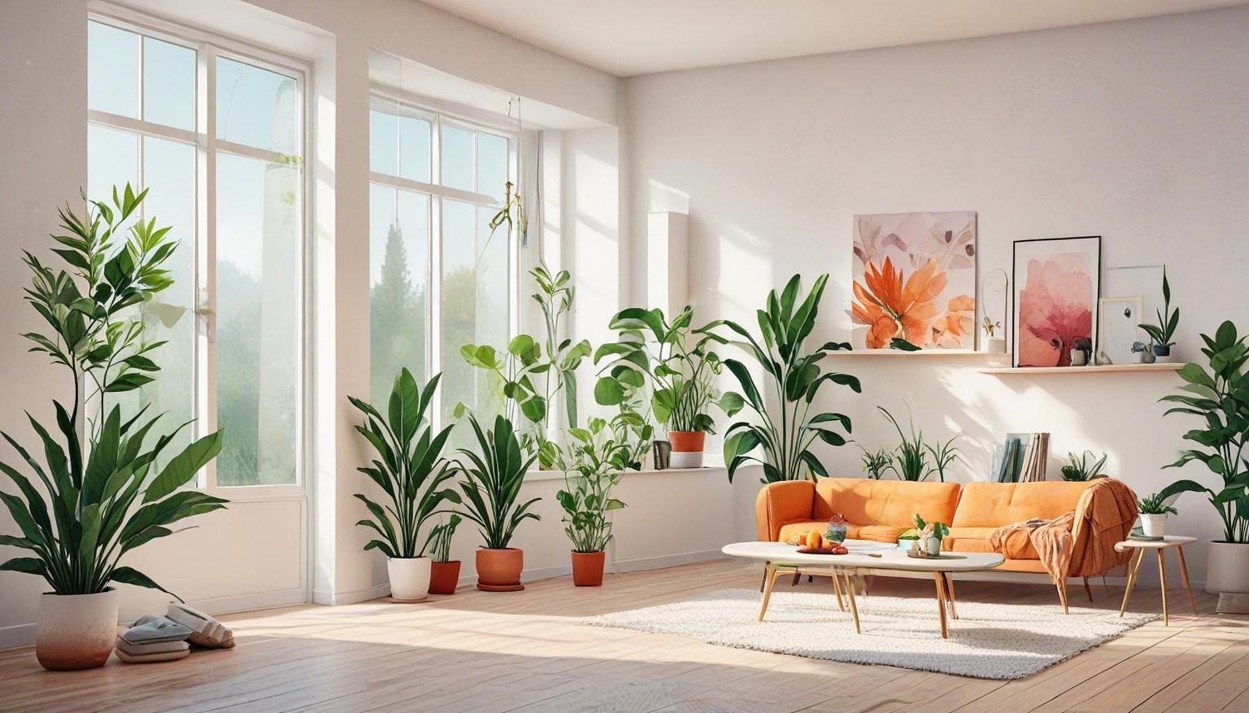 How the integration of plants and natural elements can optimize space in minimalist homes