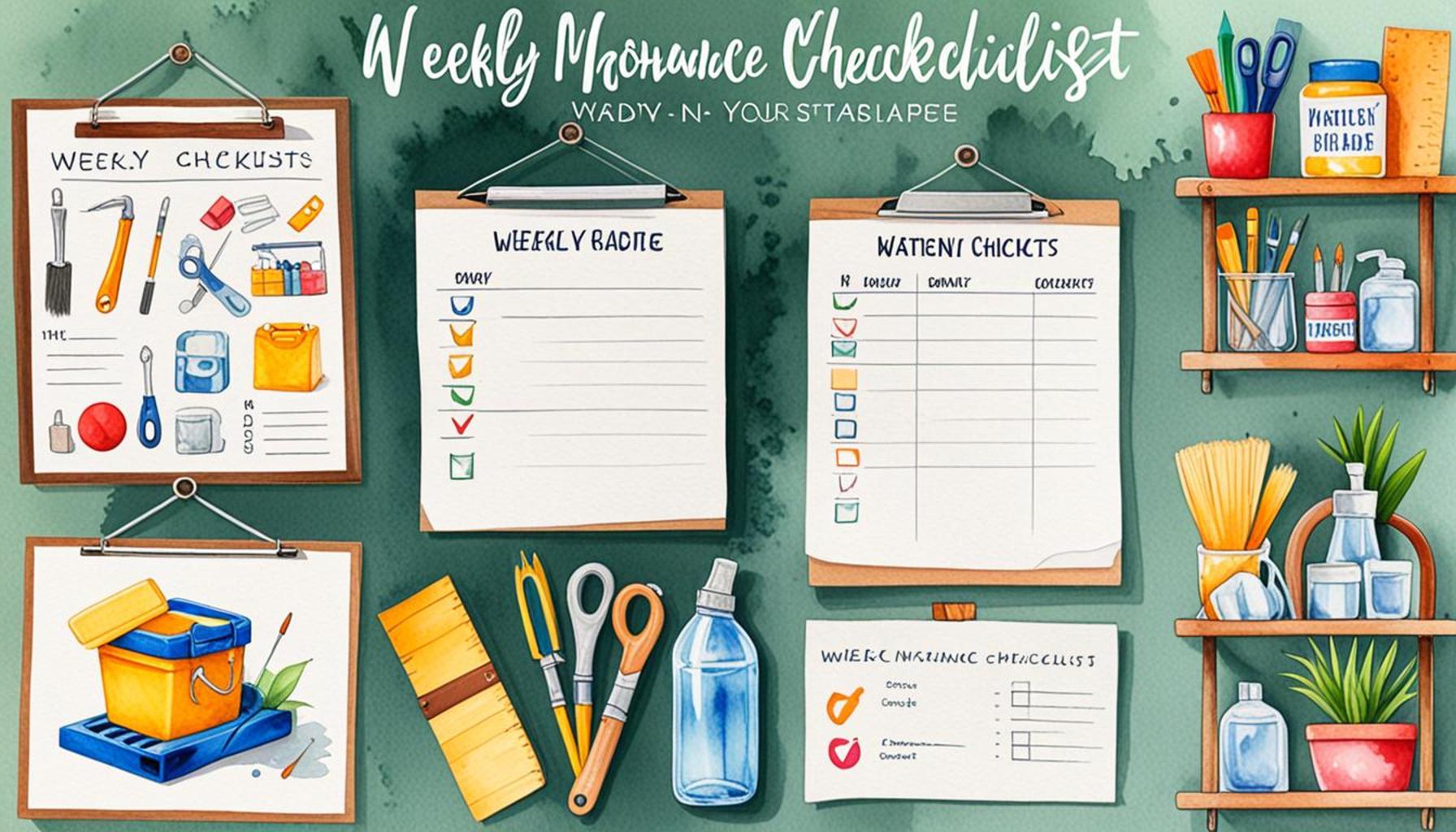 Weekly Maintenance Checklists: Keeping Your Home in Top Shape