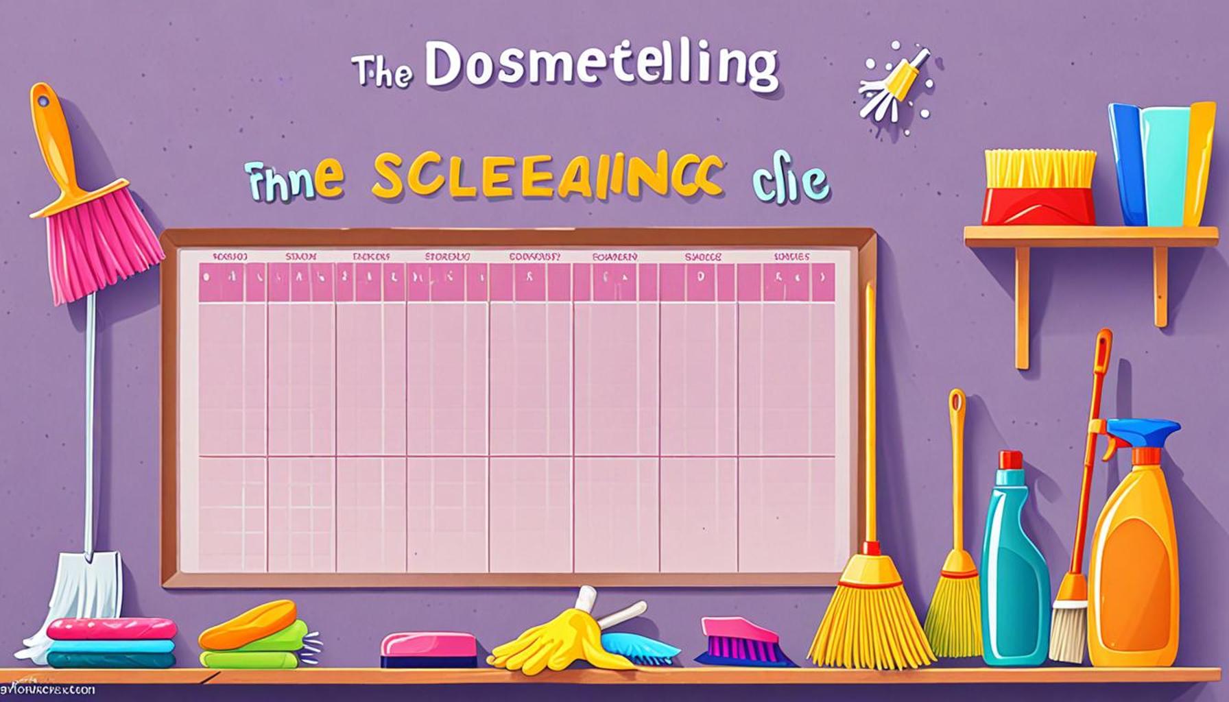 The importance of scheduling in household cleaning: how to create an effective timeline